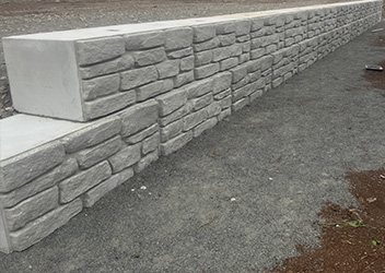 Professional block wall project